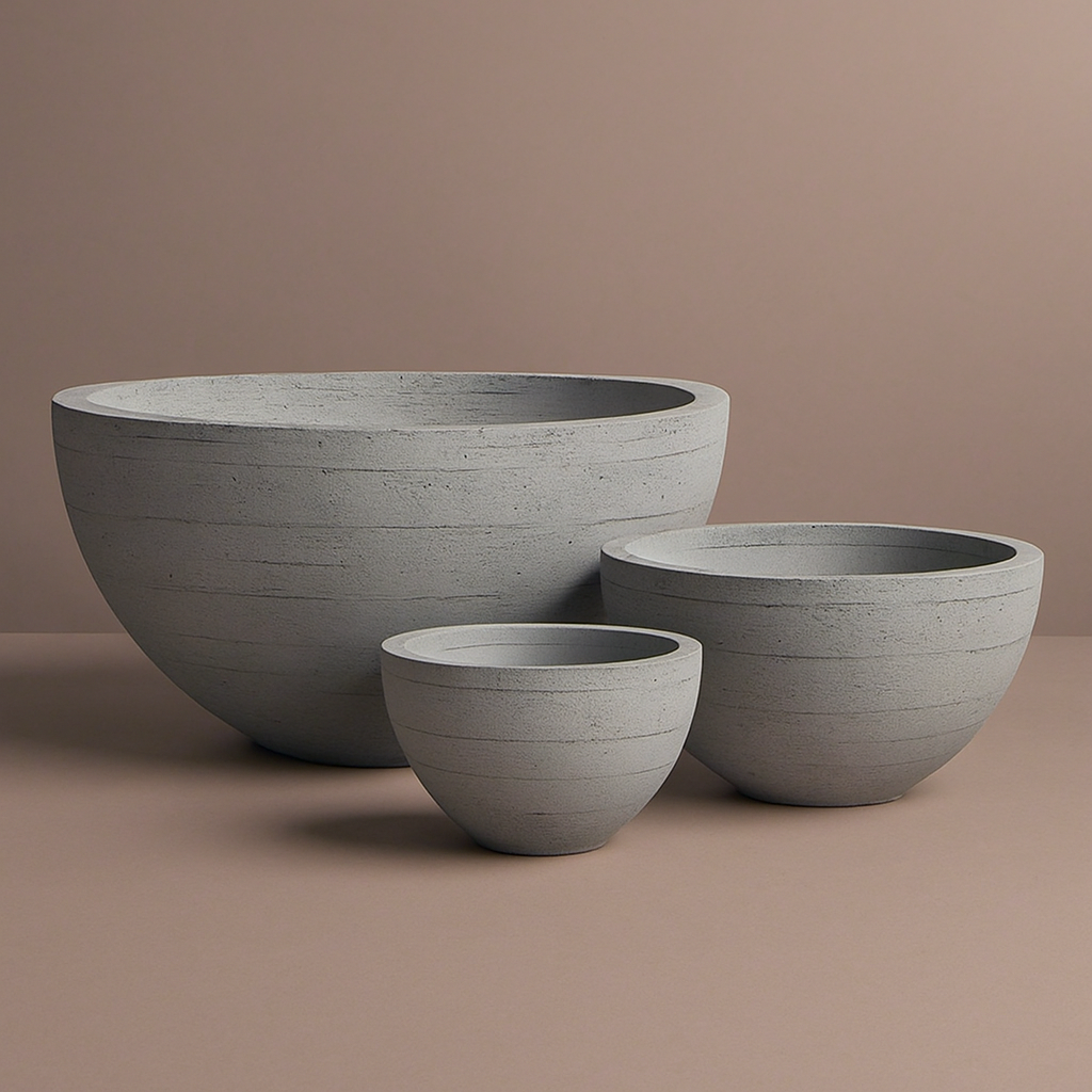 Fiber Clay Pots - Bowl Shape (AG346646)