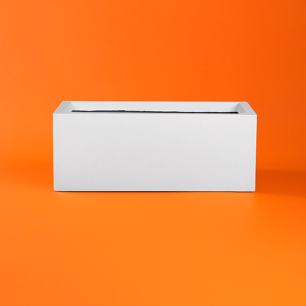 Fiber Clay Pot Rectangular - (DW158110AG)