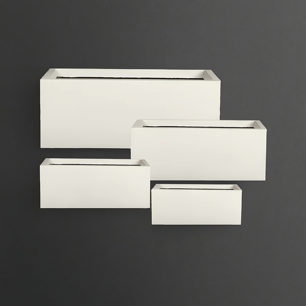 Fiber Clay Pot Rectangular - (DW158110AG)