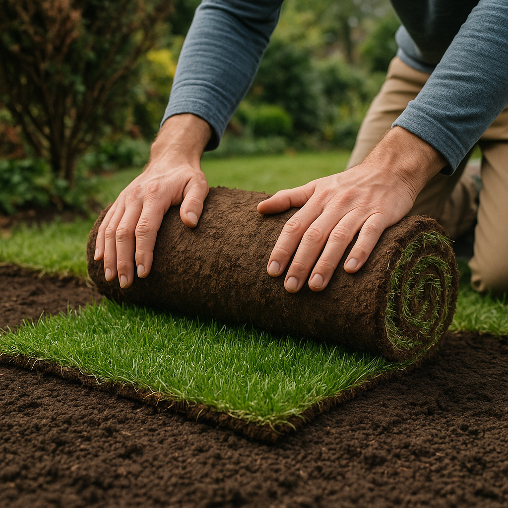 Premium Fresh Grass Sod Roll – Natural Lawn Turf for Dubai (Natural Grass Carpet, Paspalium vaginatum )